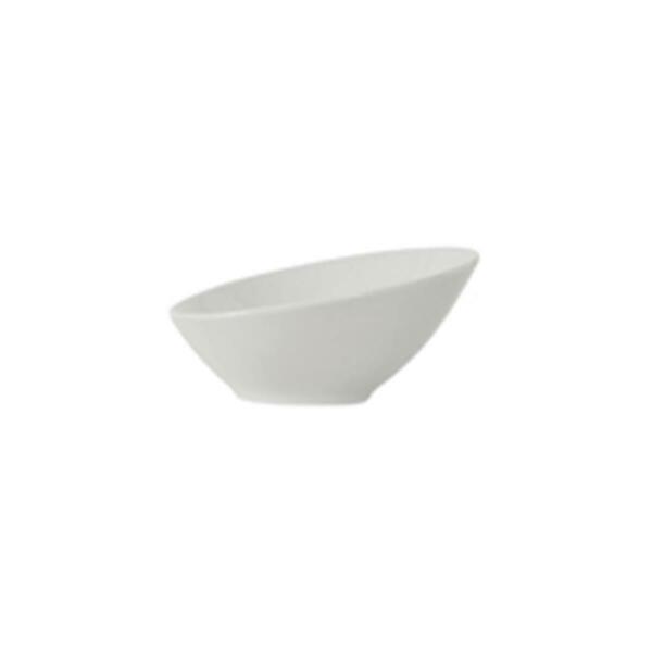 Tuxton China Vitrified China Slant Bowl Porcelain White - 10.5 Oz - 1 Dozen GLP-404